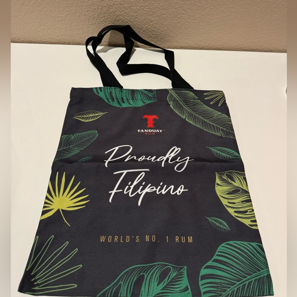 Tanduay Rum Filipino Floral Canvas Tote Bag Advertising Promotional Promo